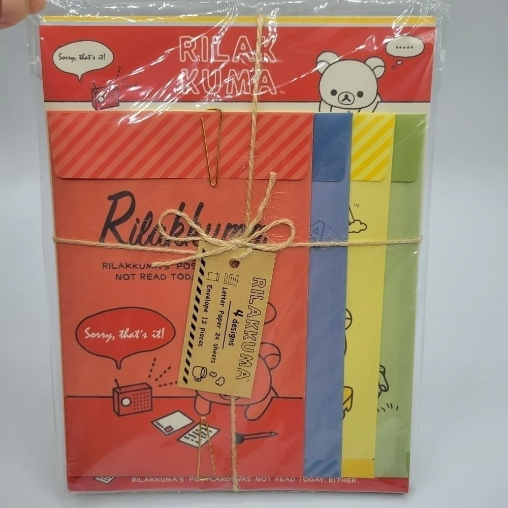 Rilakkuma stationary letter set